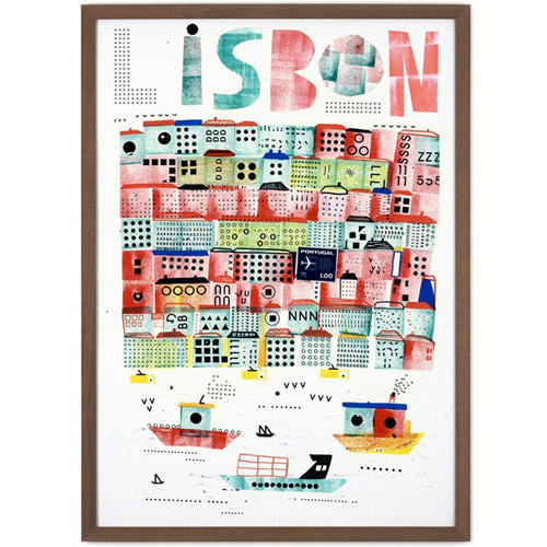 Lissabon Poster 2[리스본2 북유럽포스터 액자 50x70]