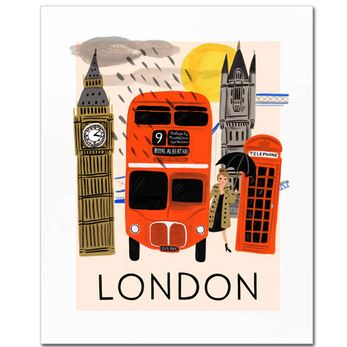 TRAVEL LONDON  라이플페이퍼 포스터