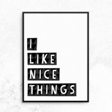 Nice Things -(50x70cm)[수입정품 북유럽 모던 인테리어 포스터 아이액자 영국]
